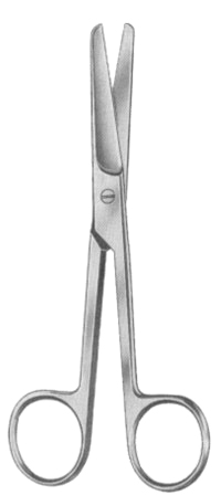Operating Scissors Straight Fig # 1 20cm/8" Bl/Bl