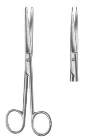Grazil Operating Scissors Straight 14.5cm/5 3/4" Sh/Sh