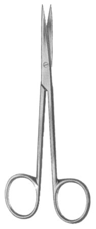 Metzenbaum Dissecting Scissors Straight Fig. 3 14.5cm/5 3/4"