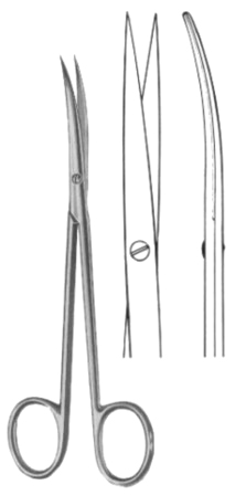 Metzenbaum-Fine Dissecting Scissors Cured14.5cm/5 3/4"Sh/Sh