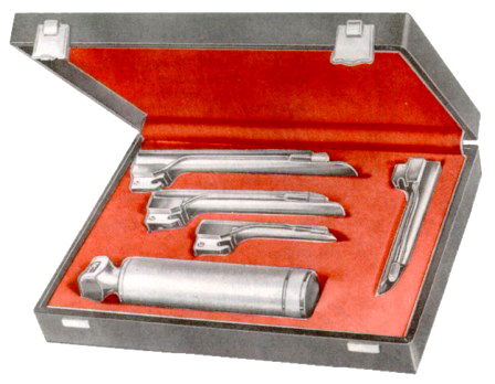 Guedel-Negus Laryngoscopes Set of 4 Blades