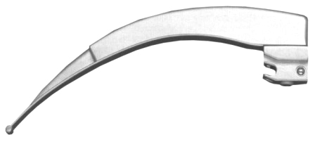 Fiber Optic Laryngoscope Blades Fig # 4, working length 130mm, Men's