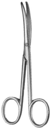 Landolt Enucleation Scissors Curved 12.5cm/5"