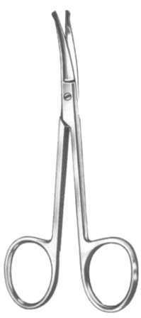 Fine Scissors Curved 10.5cm/4 1/4" Bl/Bl