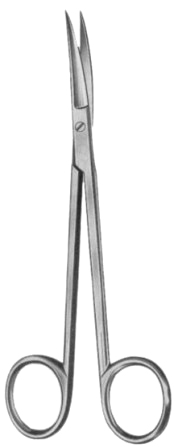 Sanvenero Fine Scissors Curved 14.5cm/5 3/4"