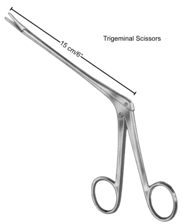 Olivecrona Trigeminal Scissors 15cm/6"