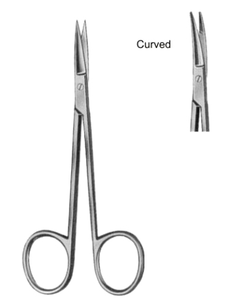Eye and Fine Scissors Straight 11.5cm/4 1/2"