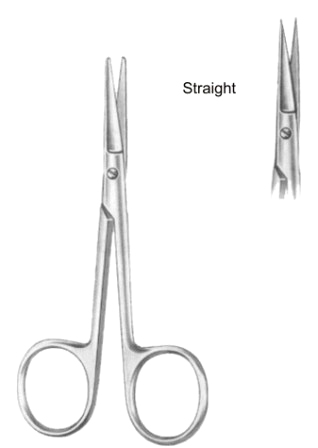 Knapp Eye and Fine Scissors Striaght 10.5cm/4 1/4"