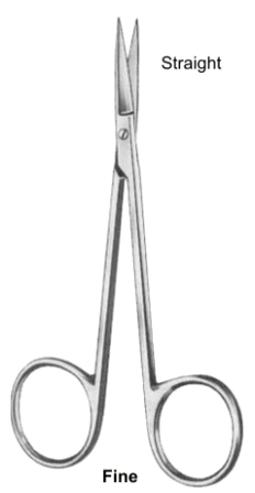 Fine Eye Scissors Straight 10.5cm/4 1/4"