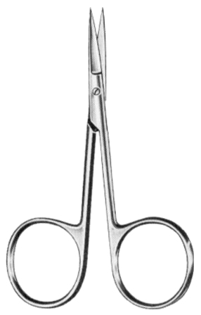 Fine Eye Scissors Curved 10cm/4"