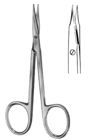 Tonotomy Scissors Pointed Straight 11.5cm/4 1/2"