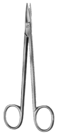 Quinby Gum Scissors Straight 12cm/4 3/4"