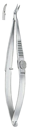 Troutman-Barraquer Iridectomy Scissors Left 10cm/4"
