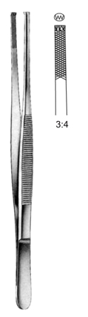 Stille Barraya Tissue Fcps 4x5T, 25cm