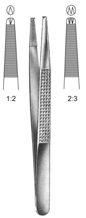 Bonney Tissue Fcps 1x2T, 18cm
