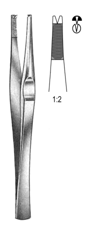 Lanes Tissue Fcps 1x2T 15cm