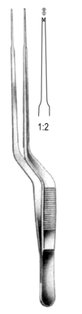 Gerald Dressing Fcps serr Bayonet shaped 18cm