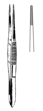 Fine Pattern D/Fcps serrated str 10.5cm