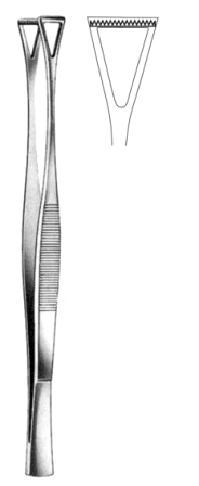 Collin Duval Tissue Fcps 14mm jaws 20cm
