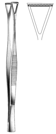 Collin Duval Tissue Fcps 18mm jaws 20cm