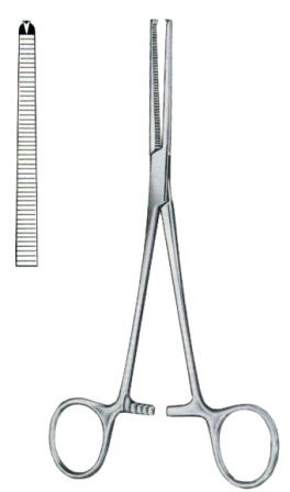 Ochsner-Kocher Hemostatic Forceps BJ Straight 1:2 22cm/8 3/4"