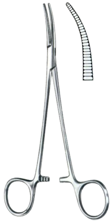 Fuchsig Hemostatic Forceps BJ Curved 19cm/7 1/2"