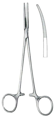 Birkett Hemostatic Forceps BJ Curved 19cm/7 1/2"