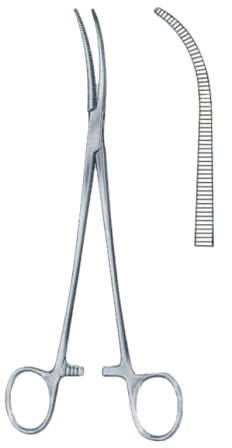 Kelly Hemostatic Forceps BJ Curved 24cm/9 1/2"