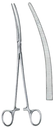 Crafoord Hemostatic Forceps BJ Curved 18cm/7"