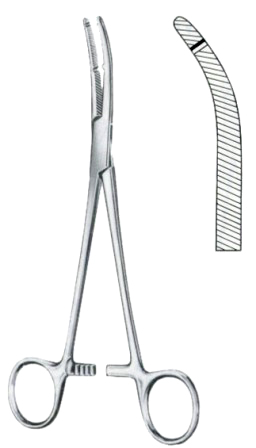 Heaney Hysterectomy Forceps BJ 19.5cm/7 1/2"