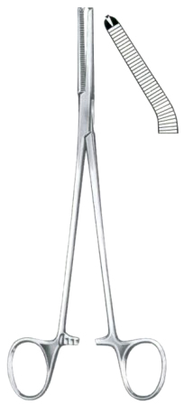 Phaneuf Hysterectomy Forceps BJ Angled 21cm/8 1/2"