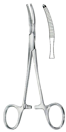 Baby-Mikulicz Peritoneal Clamp Forceps BJ 14cm/5 1/2"