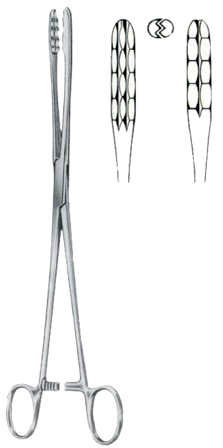 Ulrich Cotton Swab Forceps BJ Straight 22cm 8/ 3/4"