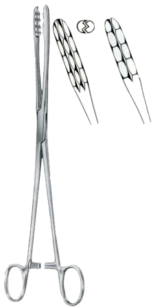 Ulrich Cotton Swab Forceps BJ Curved 22cm 8/ 3/4"