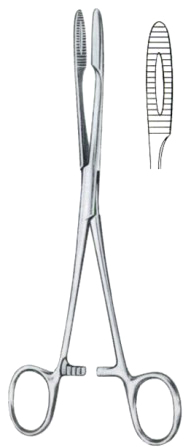 Gross-Maier Polypus Forceps BJ Straight 20cm/8" With Ratchet