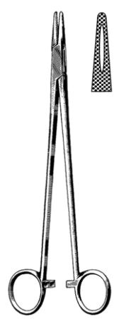 Hegar Needle Holder grooved 20cm