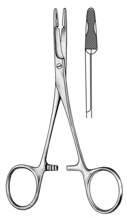 Olsen-Hegar Needle Holder w/blood groove 14cm