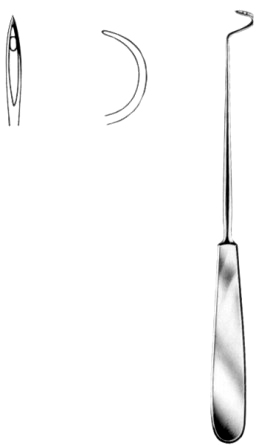 Deschamps-Standard Ligature Needles Sharp 20cm/8" Right