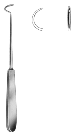 Deschamps Ligature Needles Blunt 20cm/8" Left