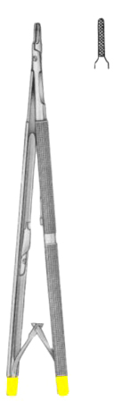 Hepp-Schiedel Micro Needle Holders 18cm/7" TC GOLD