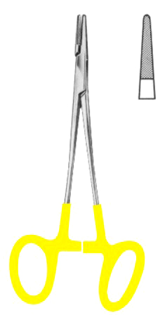 Neivert Needle Holders BJ 13cm/5" One Ring Angled TC GOLD