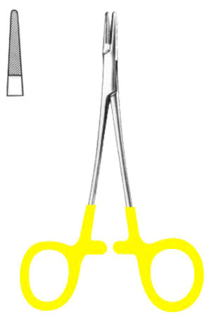 Halsey Needle Holders BJ 13cm/5" TC GOLD