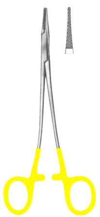 Hegar-Vascular Needle Holders BJ 14cm/5 1/2" TC GOLD