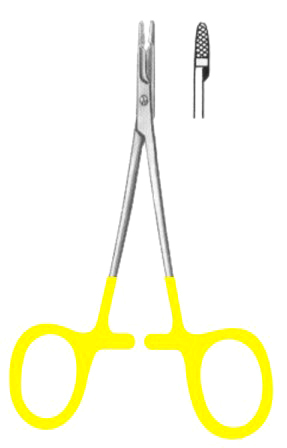 Baby-Olsen-Hegar Needle Holders SJ 11.5cm/4 1/2" TC GOLD