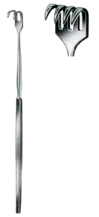 Wound Retractors Standard Sharp 4 Prongs 16cm/6 1/4"