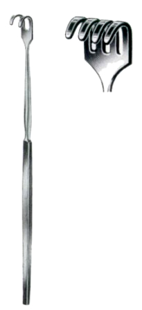 Wound Retractors Standard Blunt  4 Prongs 16cm/6 1/4"