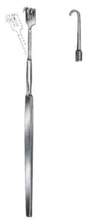 Wound Retractors Blunt 2 Prongs 16cm/6 1/4" Flexible
