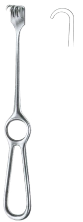 Volkmann Retractors Blunt  1 Prong 22cm/8 3/4"