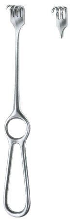 Volkmann Retractors Blunt  3 Prongs 9x13 22cm/8 3/4"