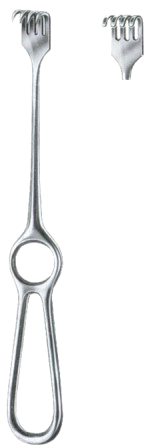 Volkmann Retractors Blunt  4 Prongs 9x19 22cm/8 3/4"